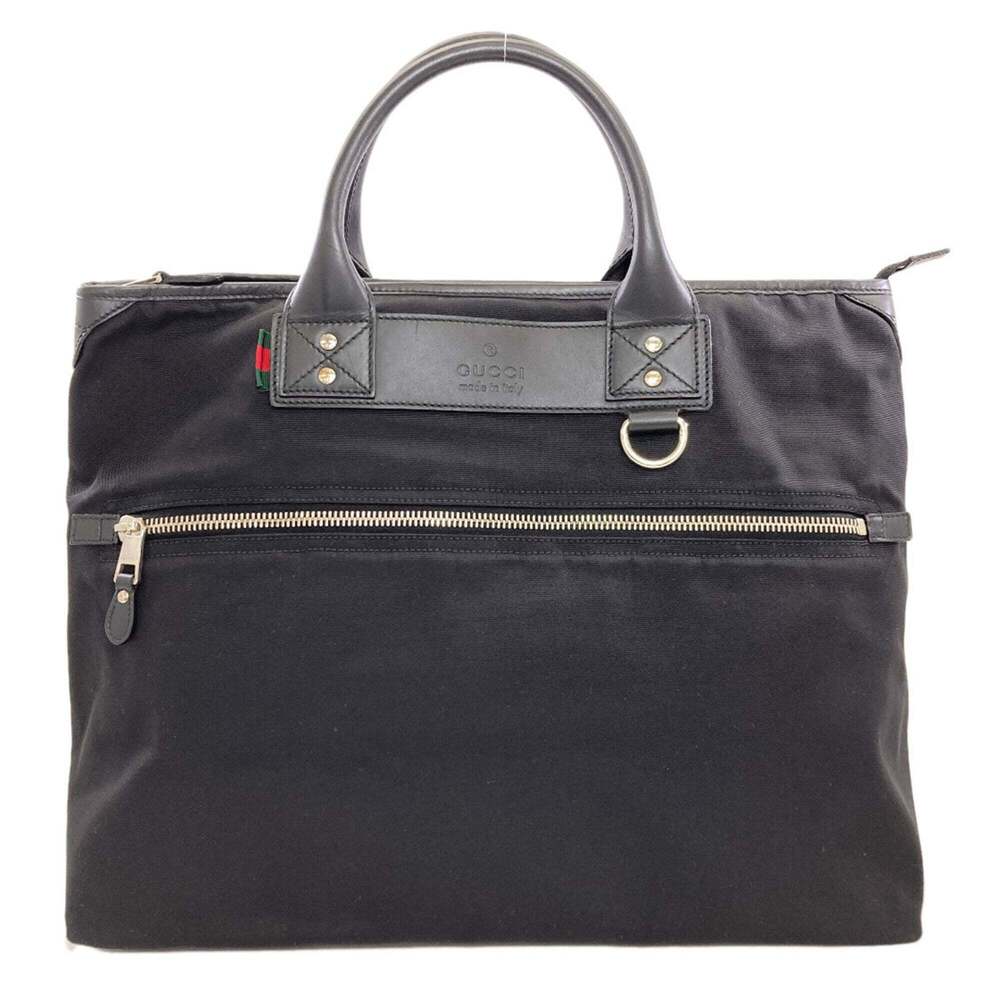 GUCCI Black Canvas Boston Bag - Picture 1 of 16